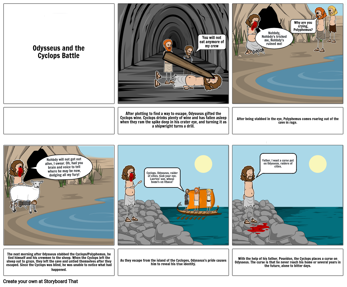 the odyssey comic strip assignment answer key