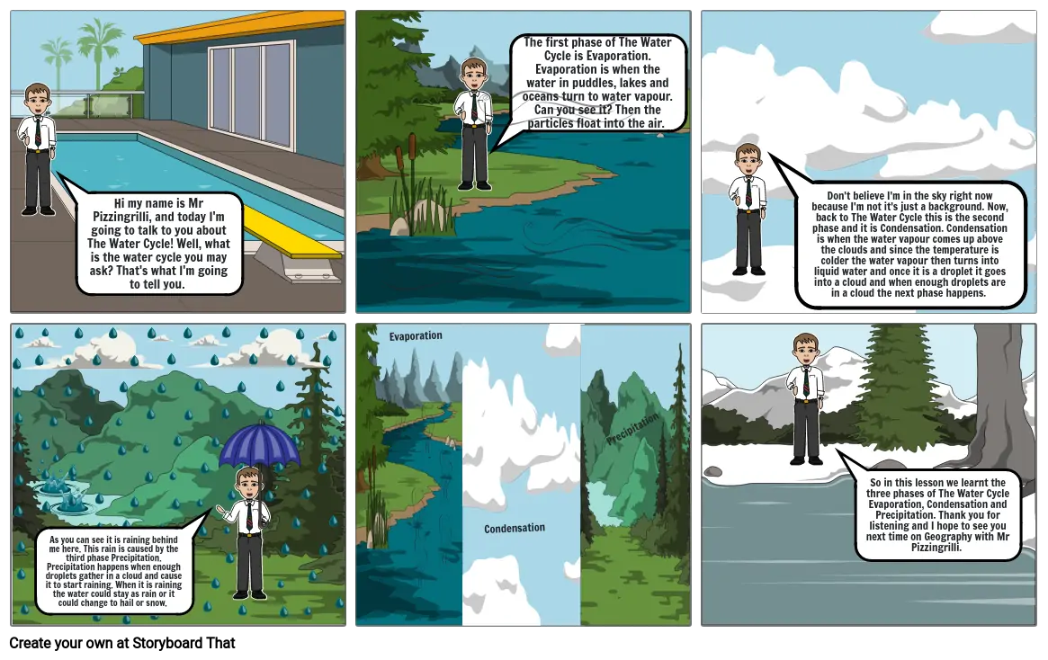 Geography Water Cycle Comic