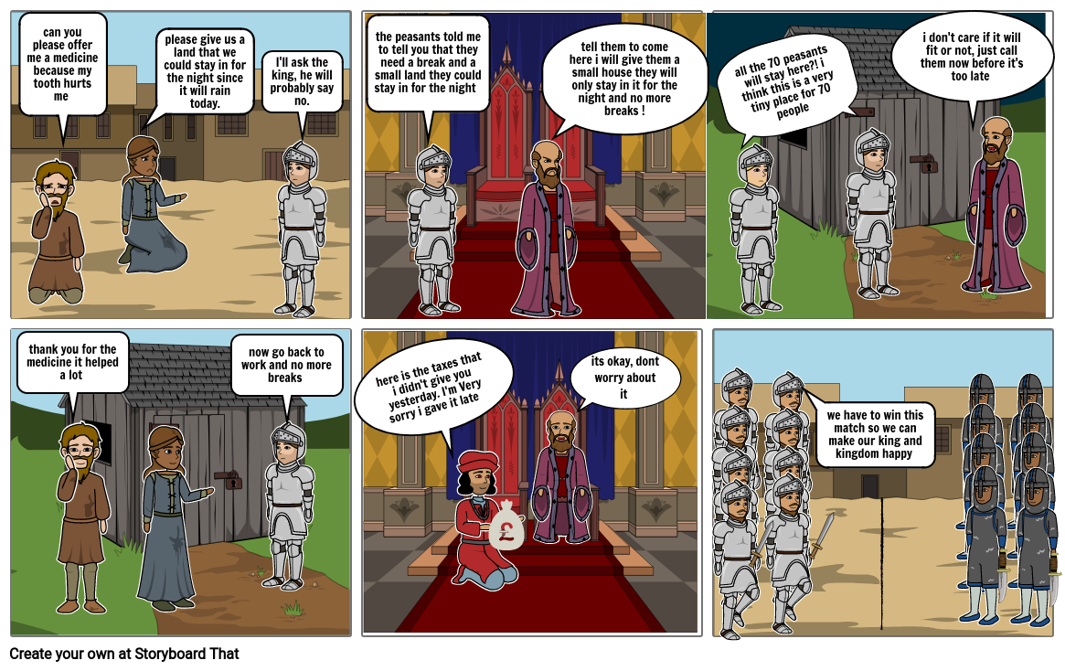 the feudal system Storyboard by fa76eadb