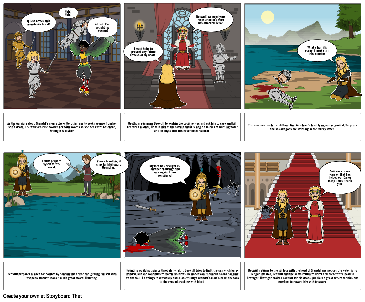 beowulf Storyboard by fa7a39eb