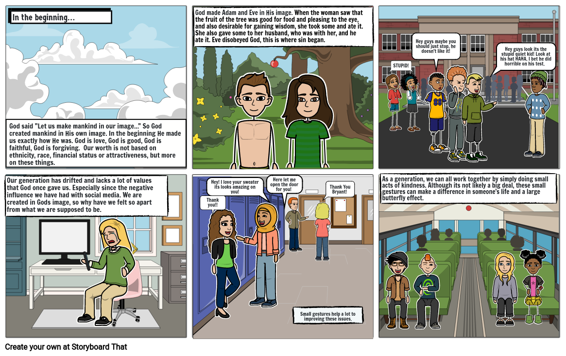 comic book strip assignment