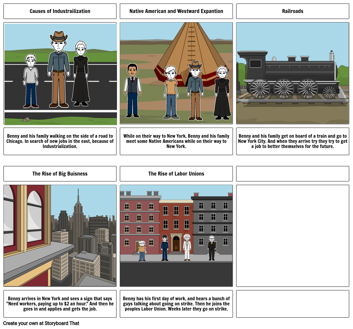 Industrial Revolution StoryBoard