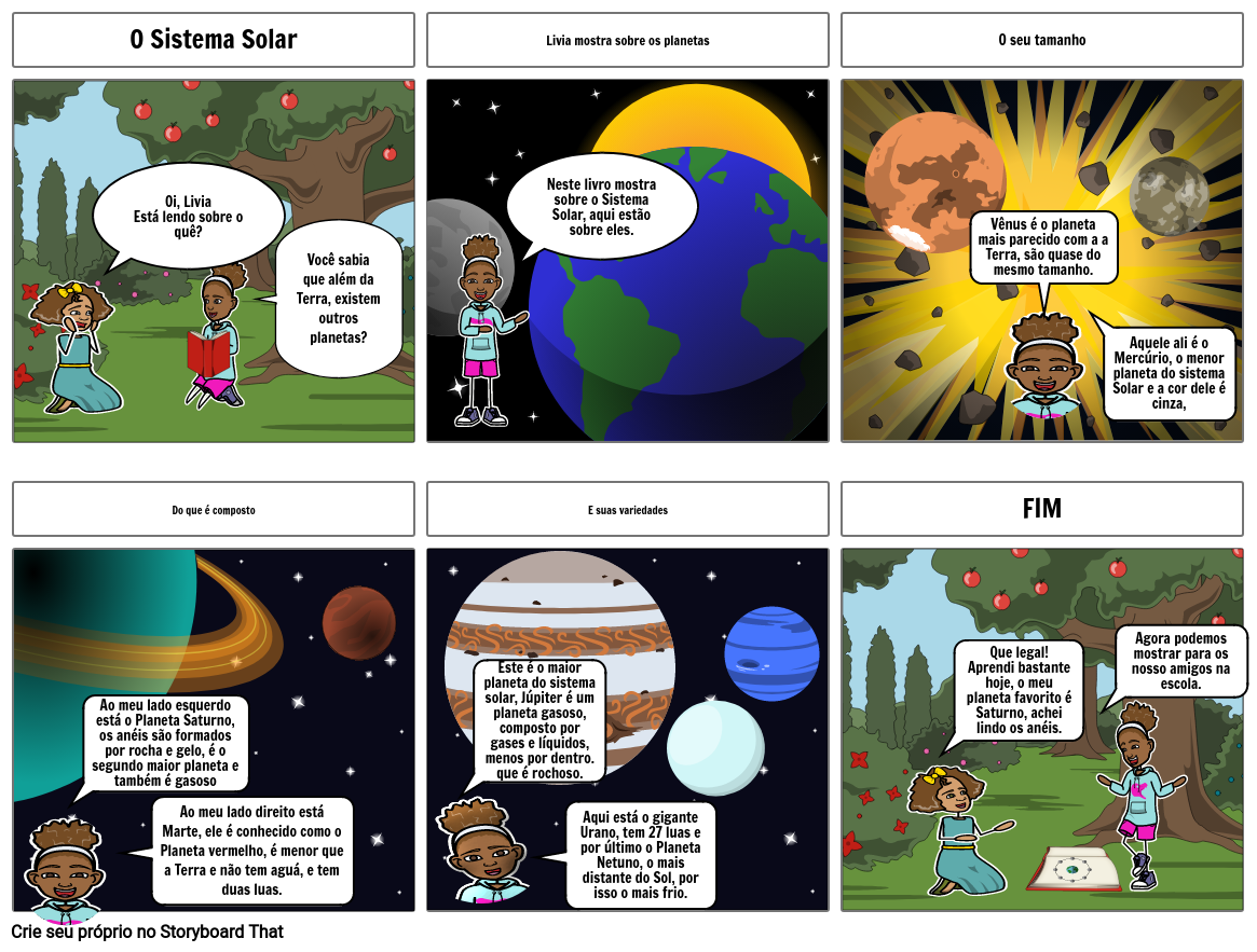 O Sistema Solar Storyboard Por Faf360e0 7855