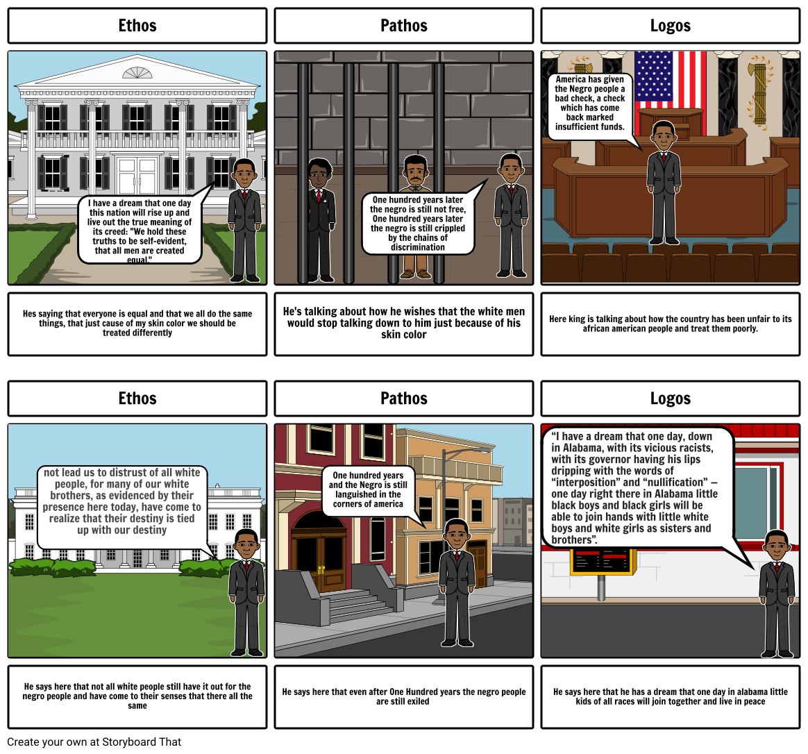 The MLK storyboard Storyboard por faf5bea0