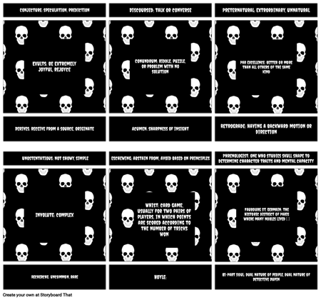 Rue Morgue Vocabulary