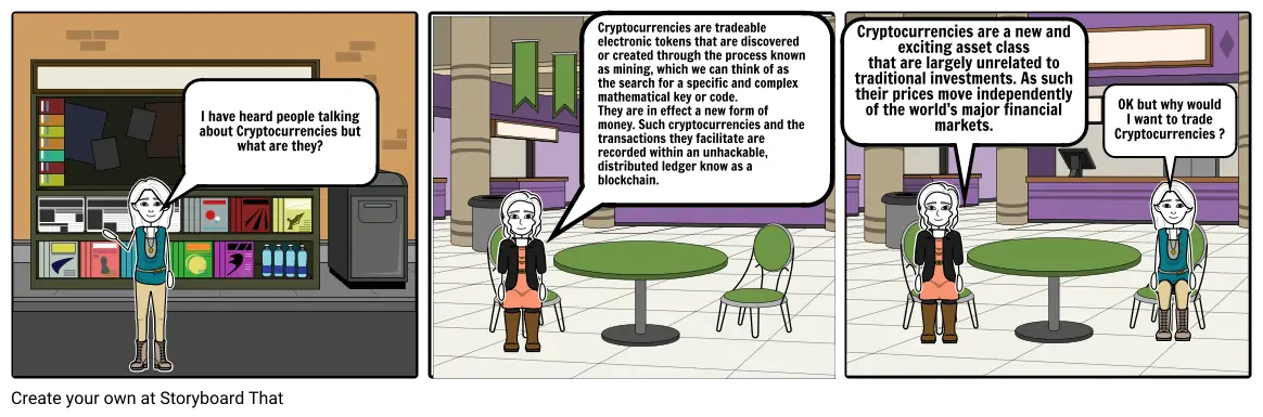 Cryptocurrency storyboard