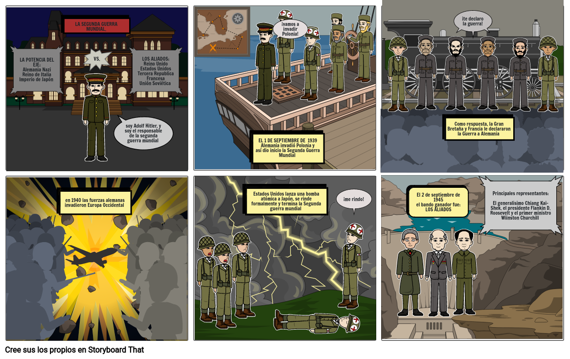 Segunda Guerra Mundial Storyboard By Fatima69801 5152