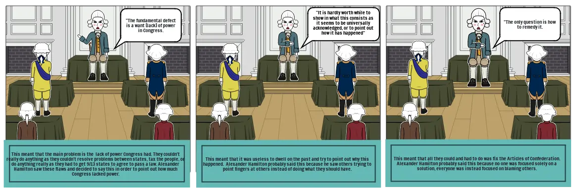 Social Studies Articles of Confederation Quote Storyboard.