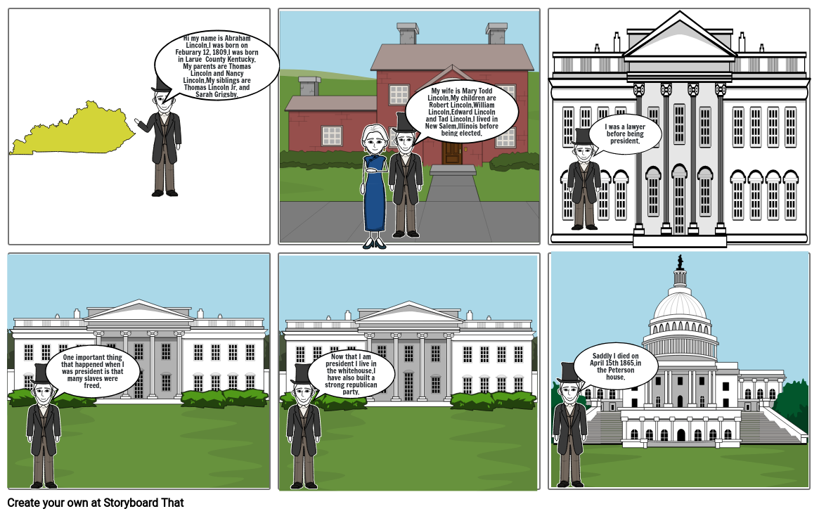 Abraham Lincoln Storyboard by fb3fcb18