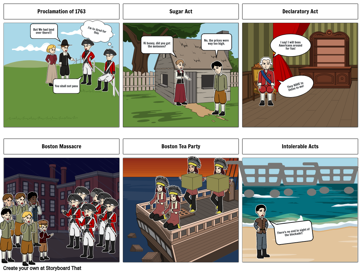Colonial Unrest comic Storyboard by fb479103