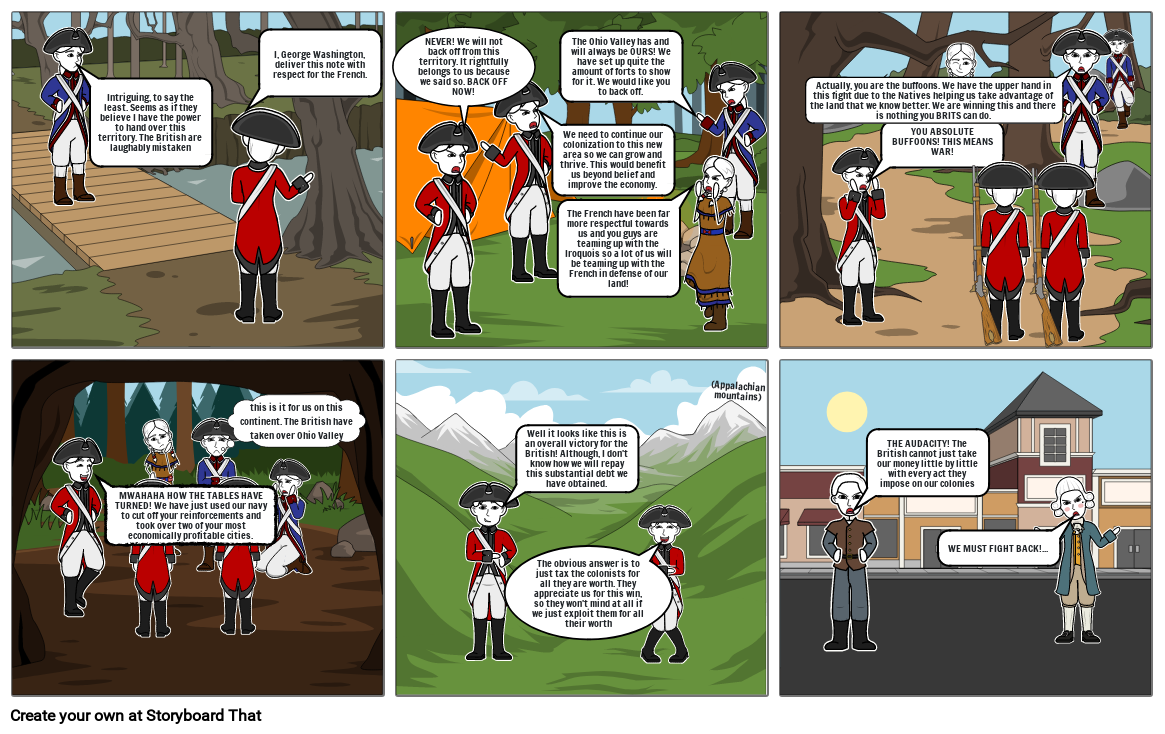 french-and-indian-war-graphic-illustration-storyboard