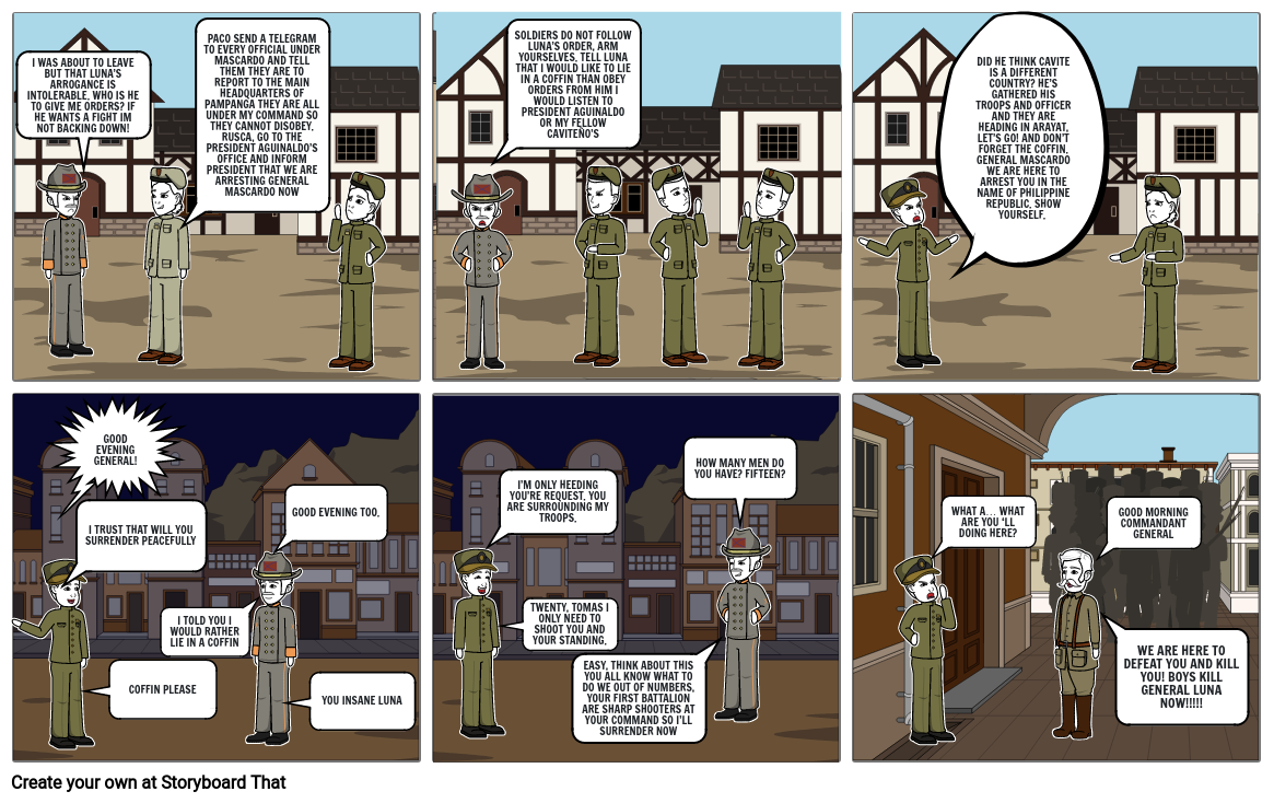 HENERAL LUNA Storyboard by fc15990e