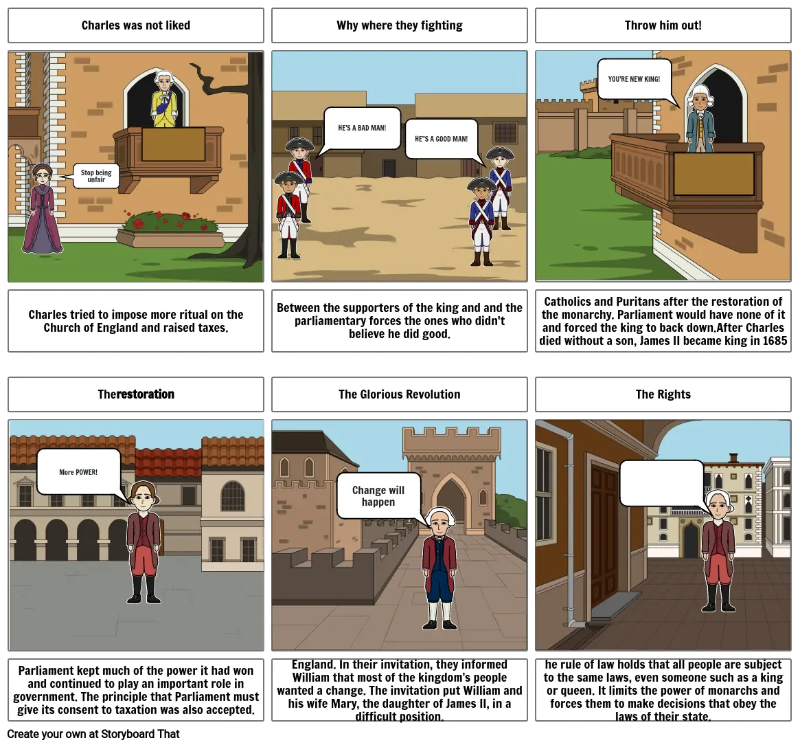 English Civil War Storyboard por fc6253e2
