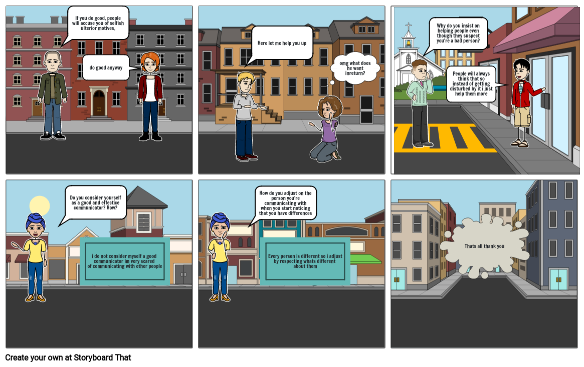 Oral Communication Comic Storyboard by fc769662