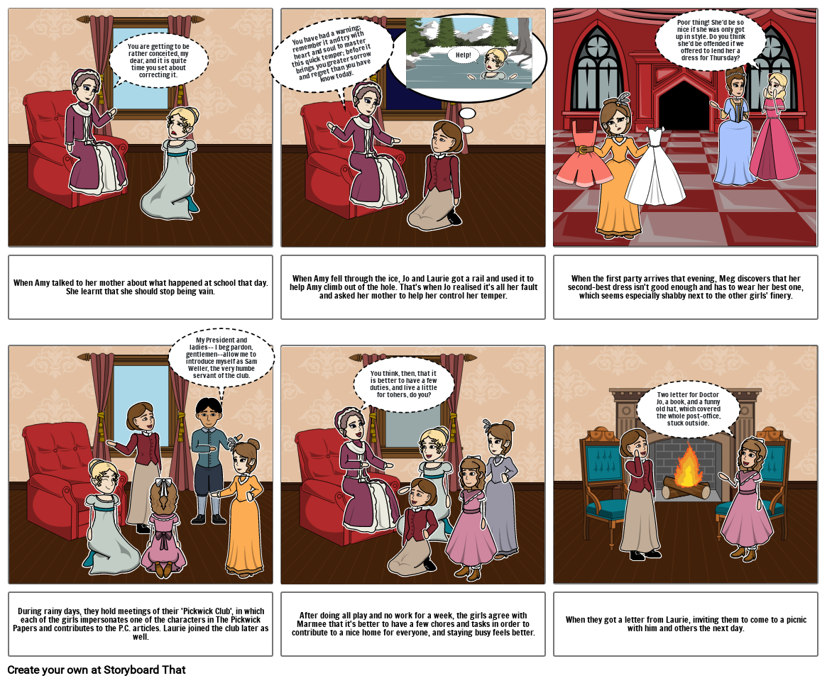 Little Women storyboard chapter 1-12 part 2