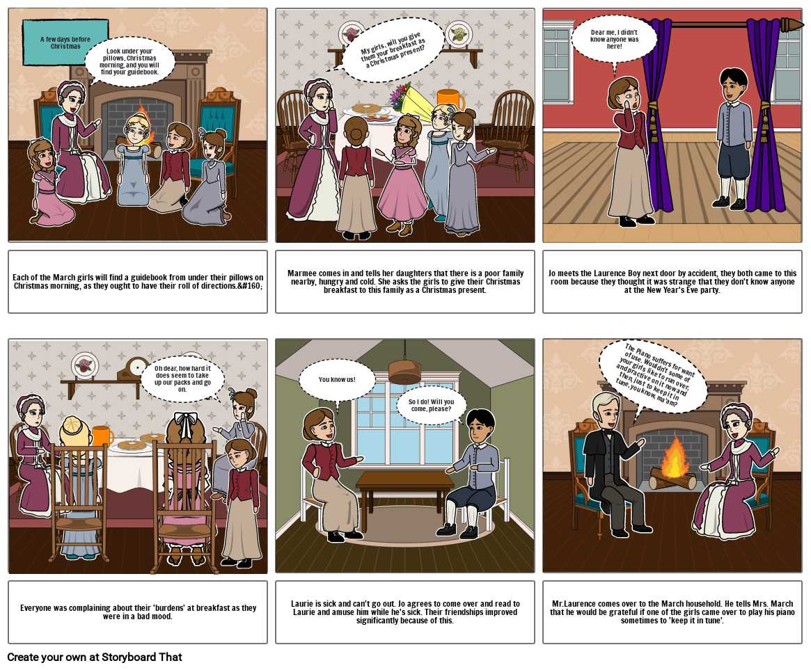 Little Women storyboard chapter 1-12