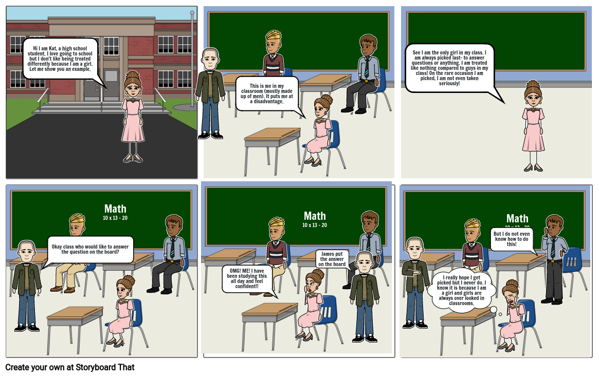 Gender Inequality Storyboard by fca479ed