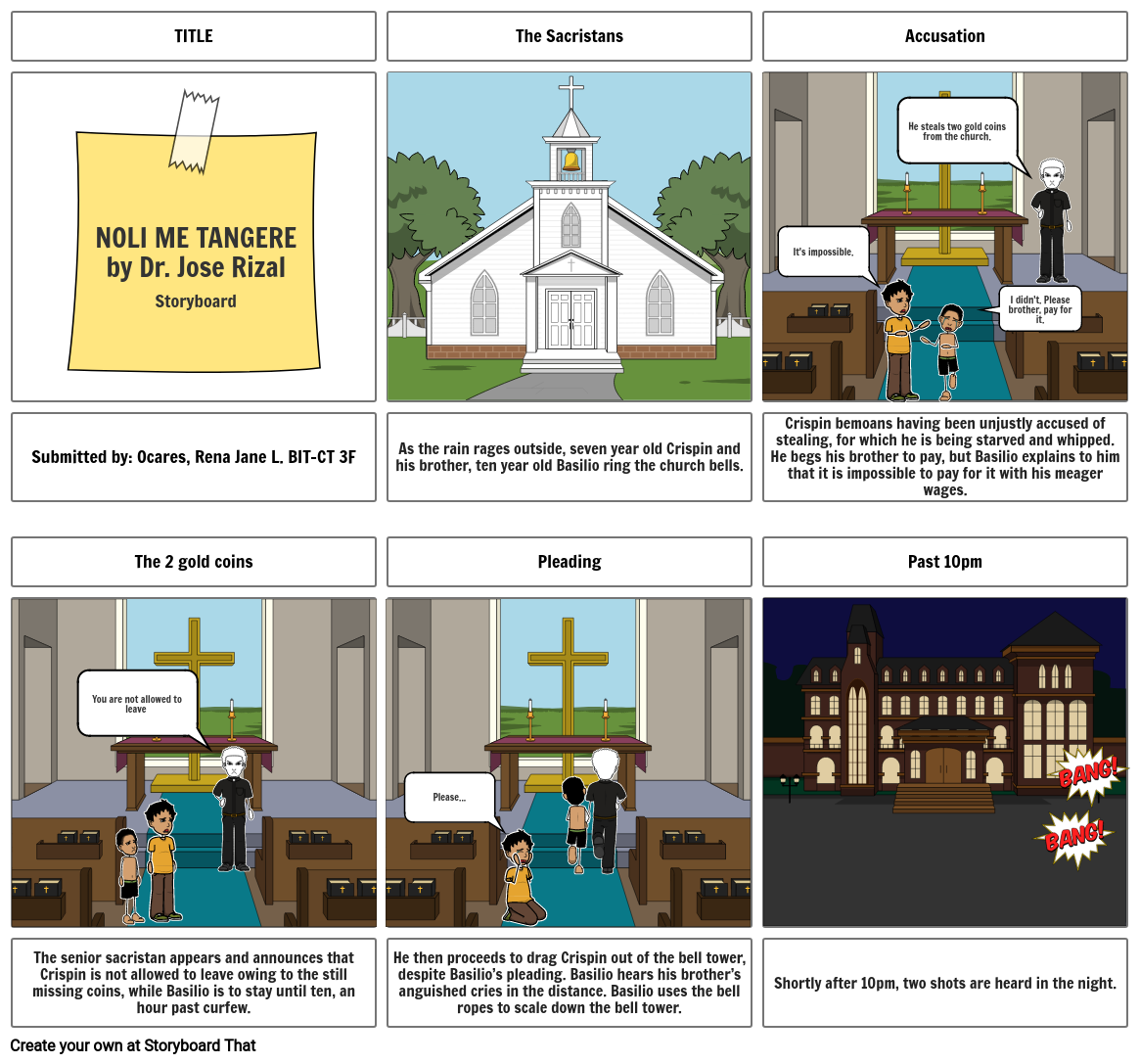 Noli Me Tangere Storyboard Storyboard By Fce D E