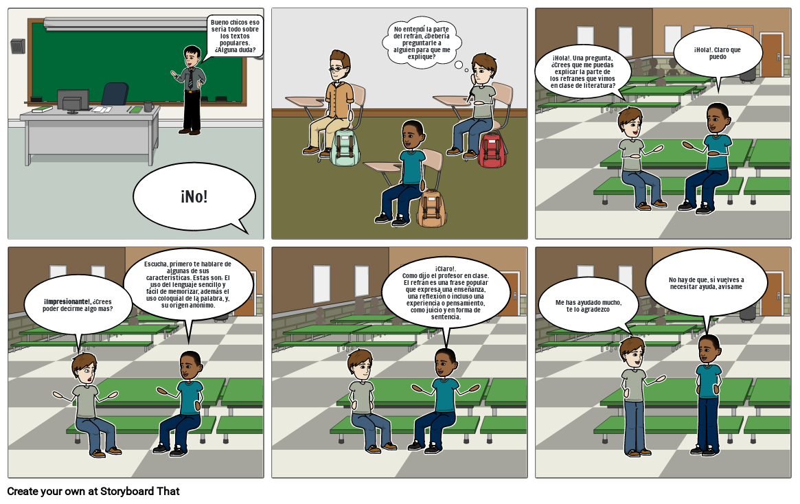 Texto popular (Refrán) Storyboard by fd2b8212 Texto popular (Refrán) Storyboard by fd2b8212