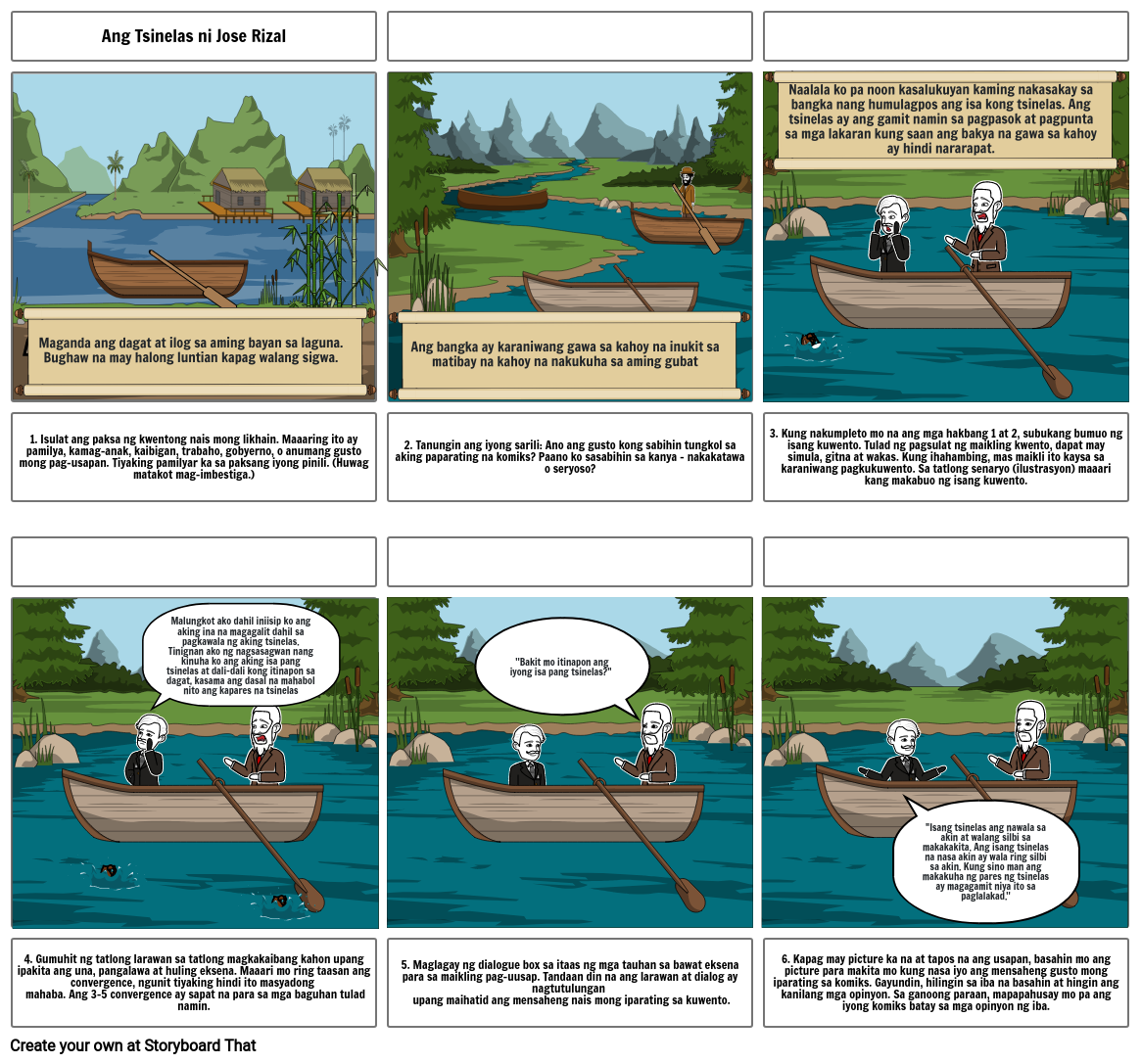 Ang Tsinelas - Anekdota ni Jose Rizal Storyboard