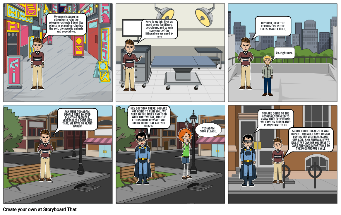 PHOSPHORUS CYCLE Storyboard by fe238d77