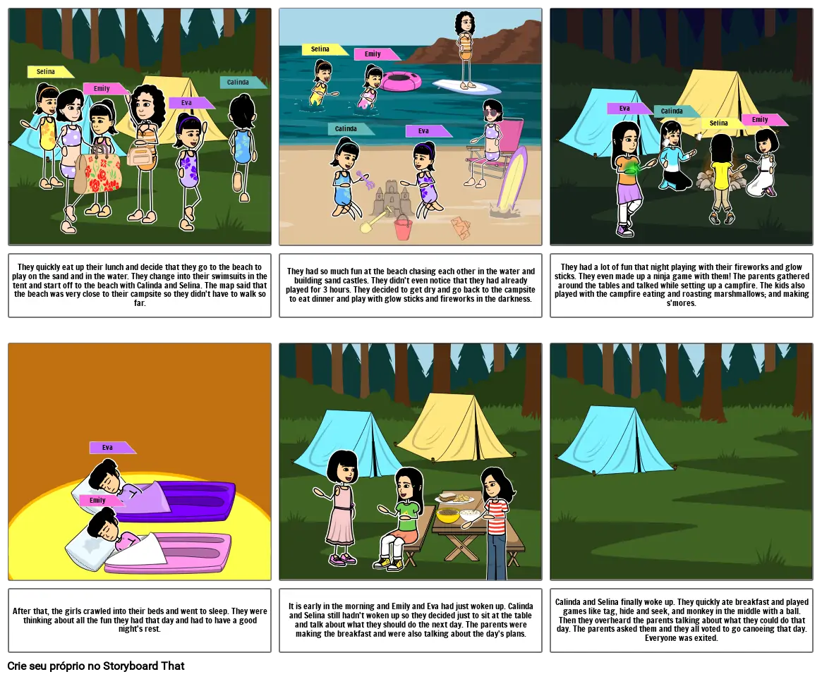 Camping trip Storyboard by fe51bda1