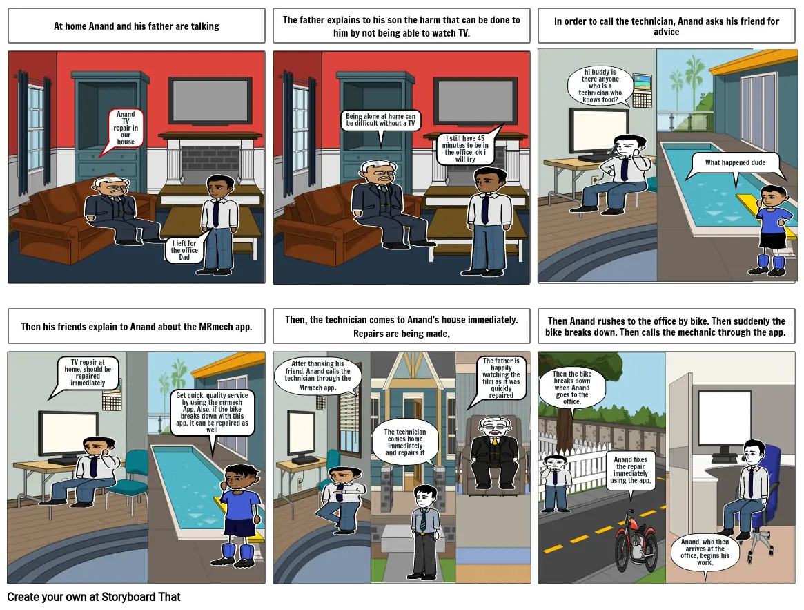 mrmech.story board