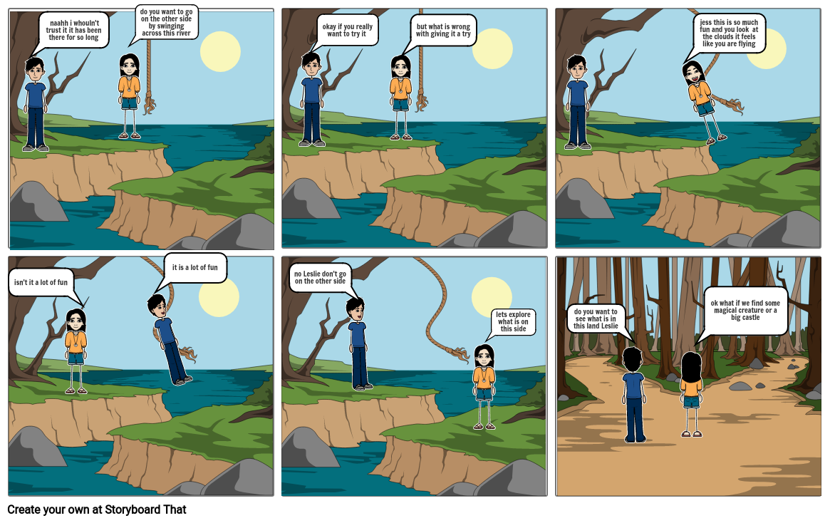 Bridge To Terabithia Comic Strip Storyboard By Fed5c4cd