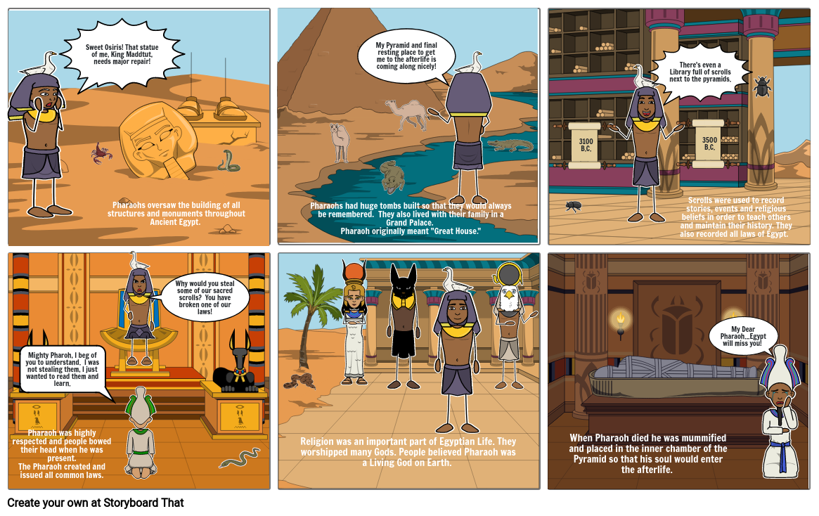 Ancient Egyptian Government Storyboard By Fernandez4m