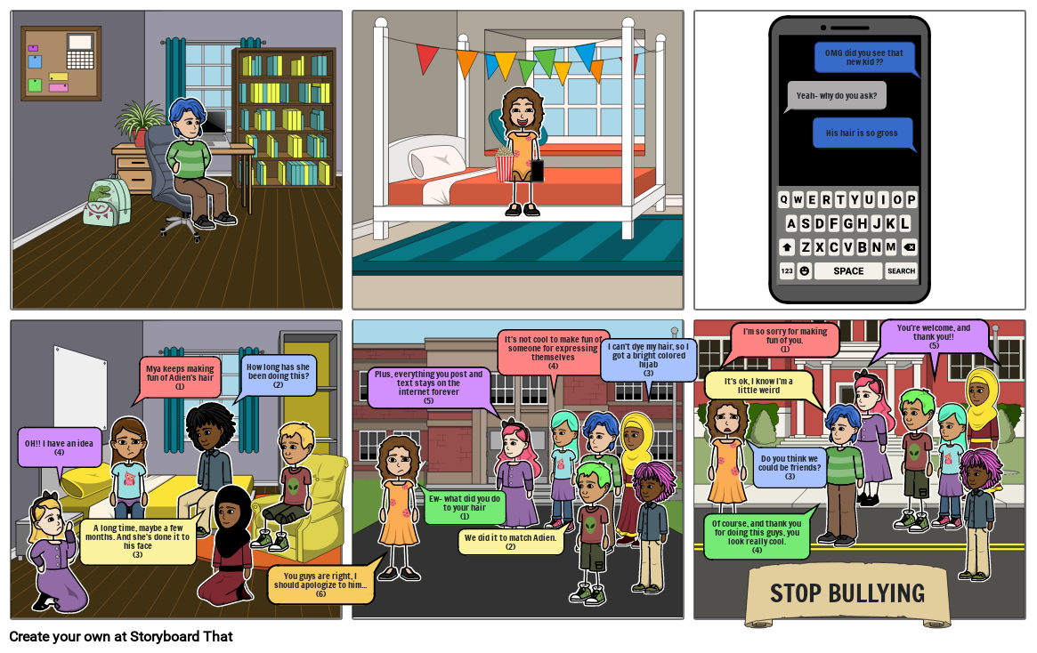 anti-bullying Storyboard by ff4ce650