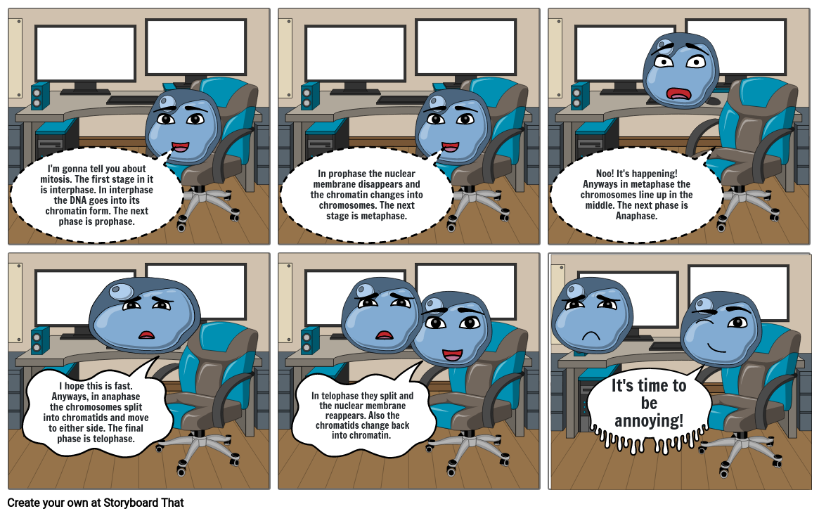 Mitosis comic strip