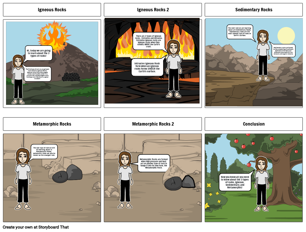 The 3 types of Rocks Storyboard by ff9ab43c