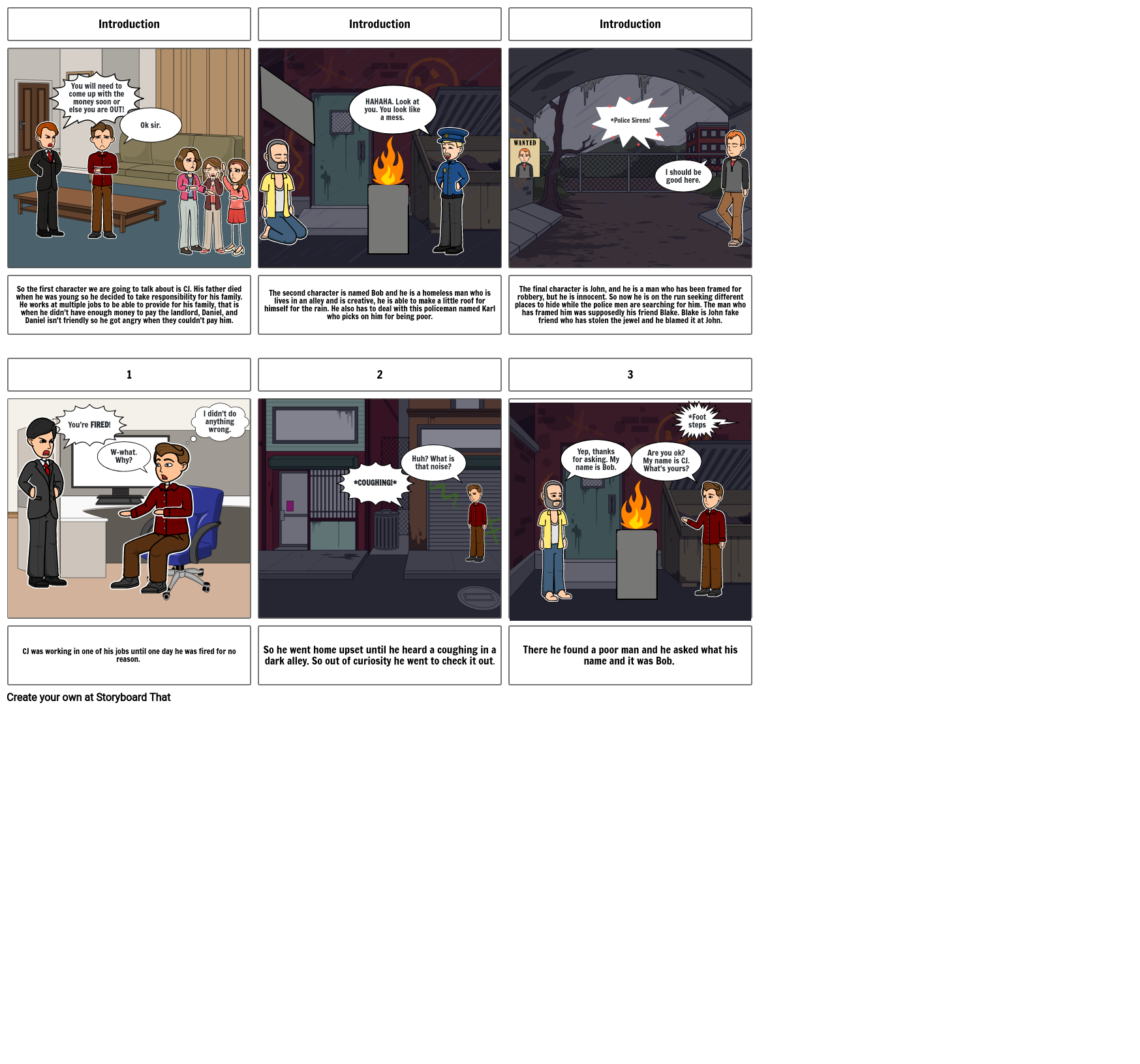 Dystopian world Storyboard by ff9c8c45