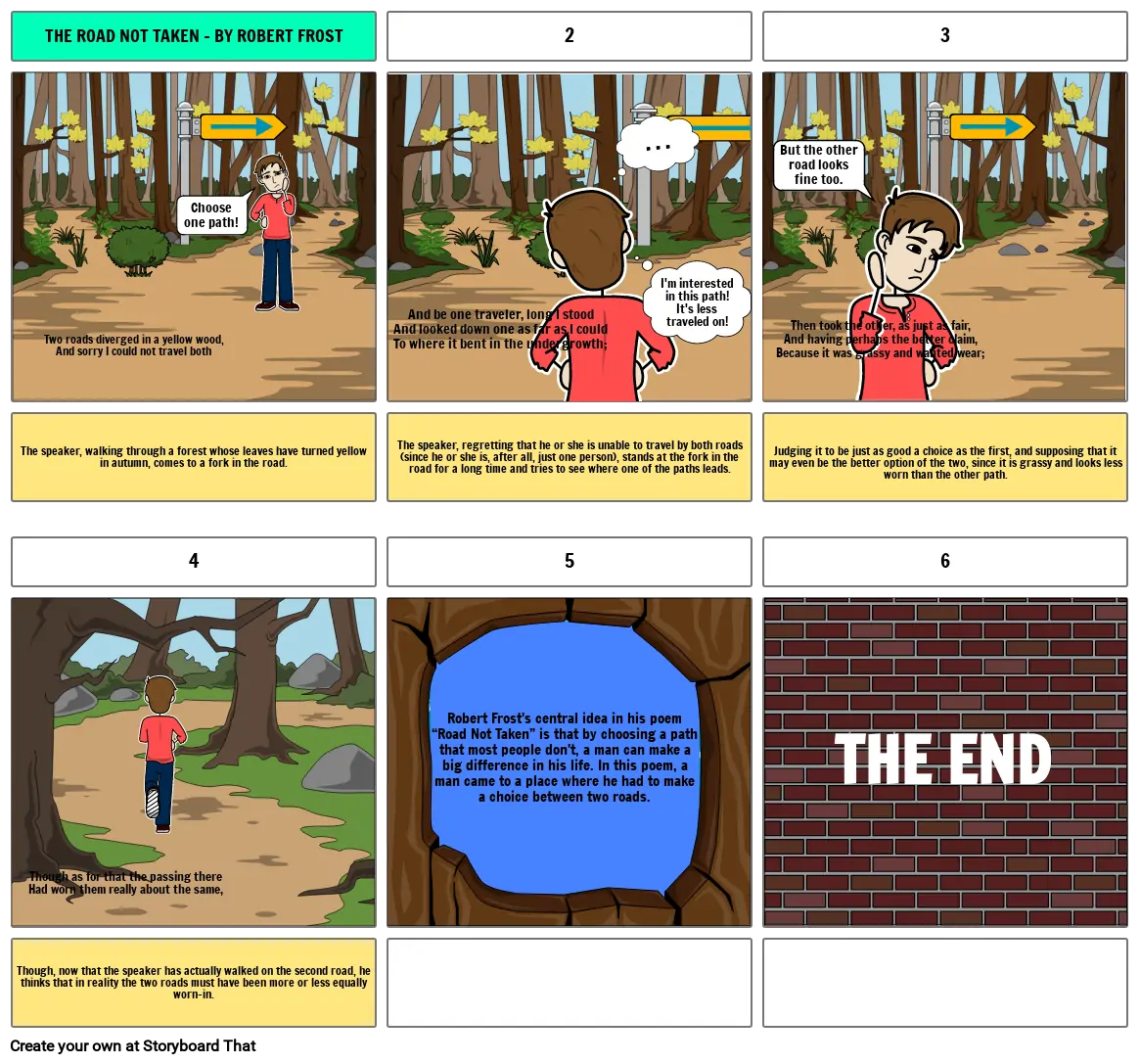 the road not taken Storyboard por ffca6b27