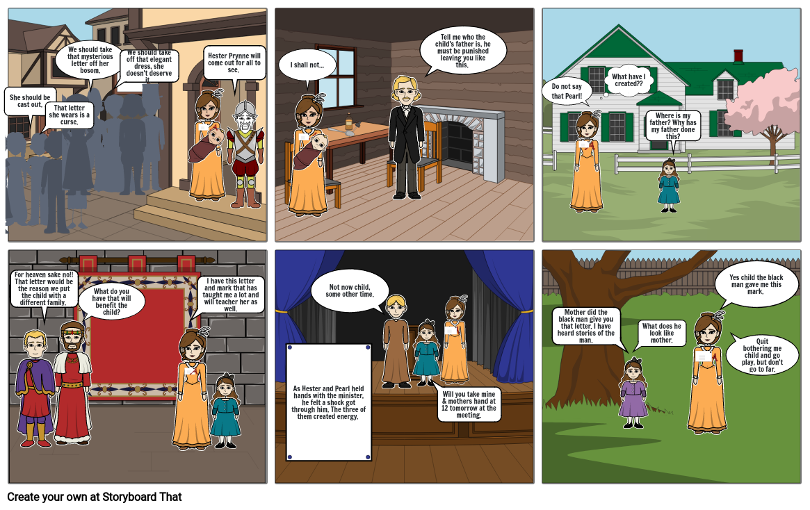 The Scarlet Letter Storyboard By Ffefc7b7