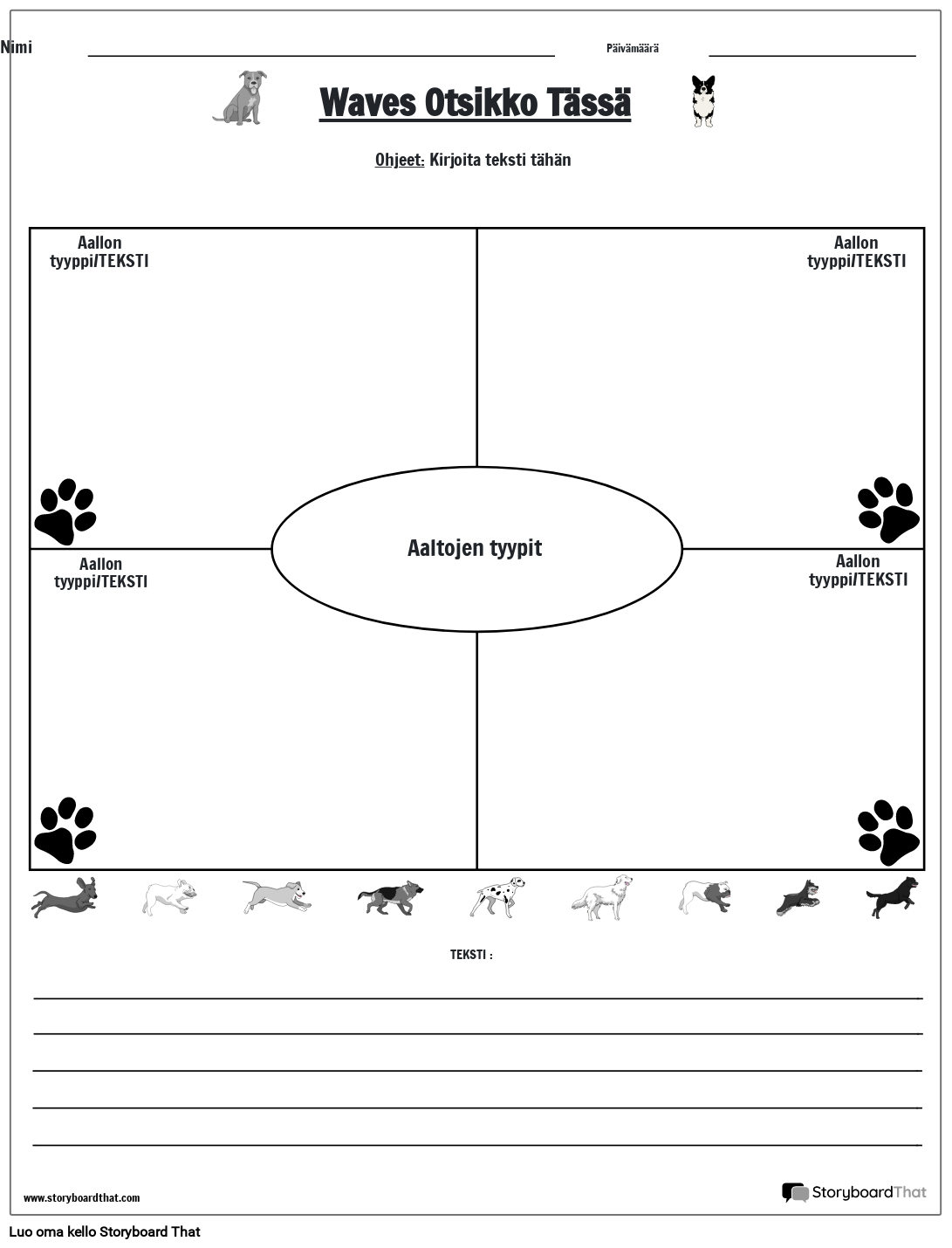 aallot muotokuva bw2 Storyboard par fi-examples