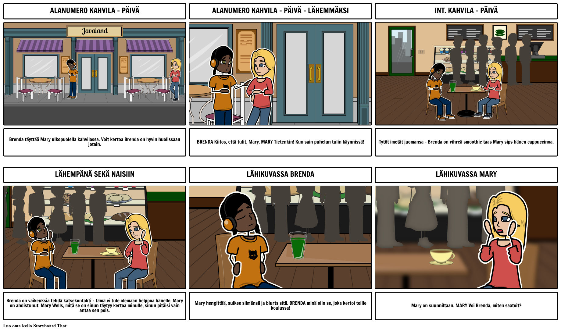 Brenda Laajennettu Storyboard von fi-examples