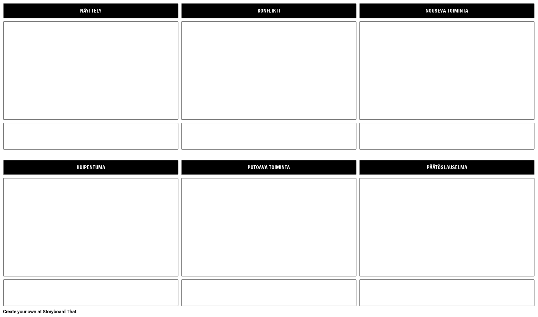 Kaaviokuva Planner Storyboard Template Storyboard