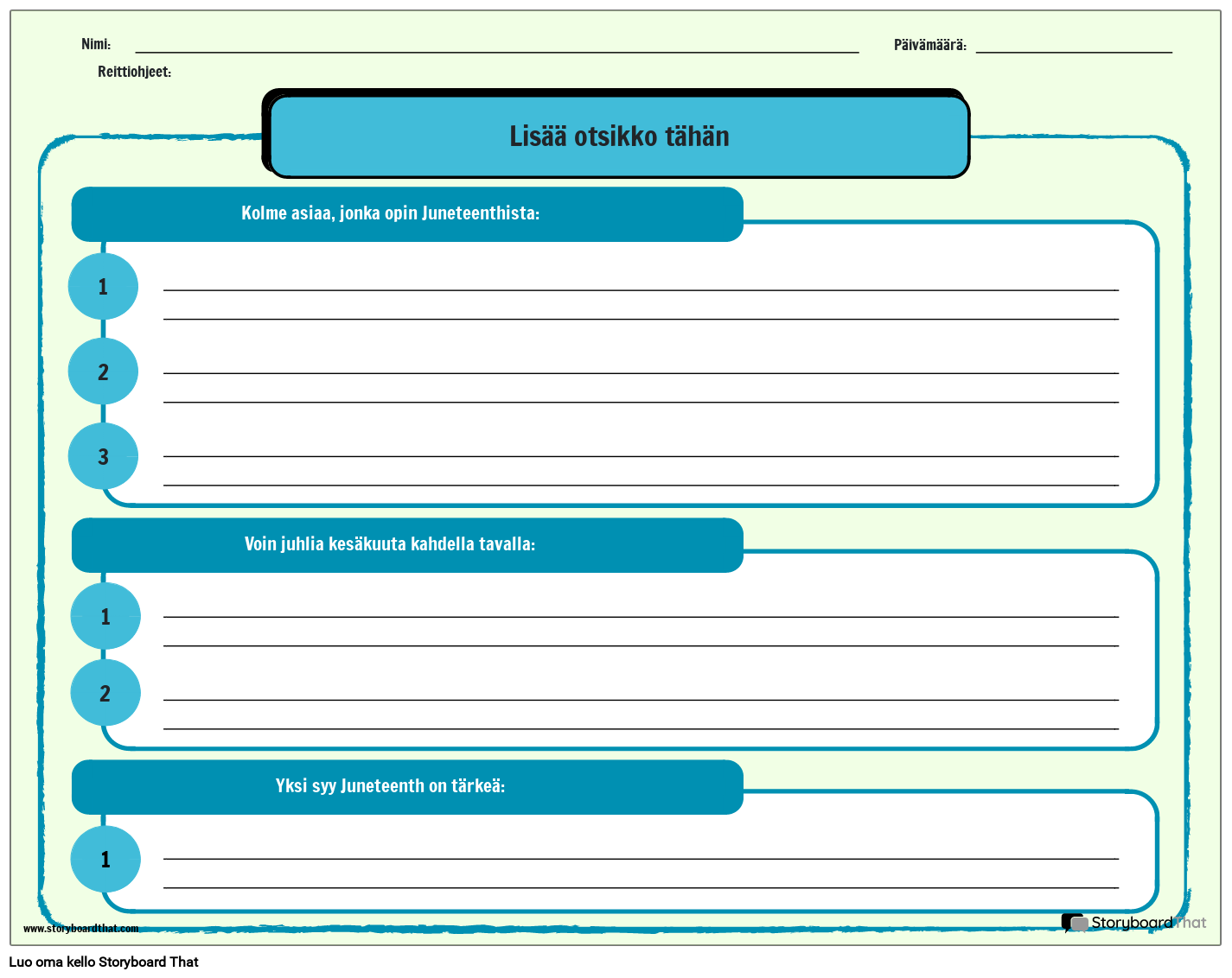 Kes kuu 3 2 1 kirjoitusteht v storyboard por fi examples