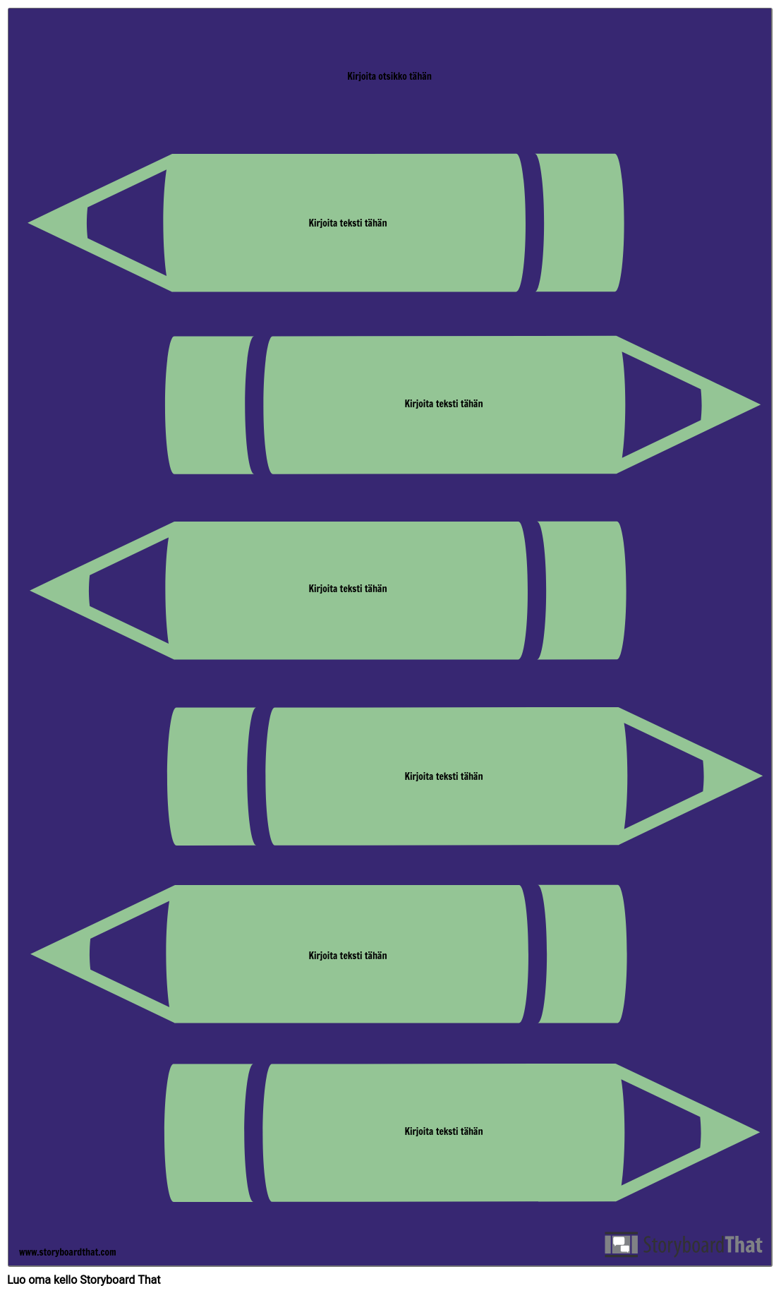 Lyijykynät Infografinen Malli Storyboard By Fi Examples