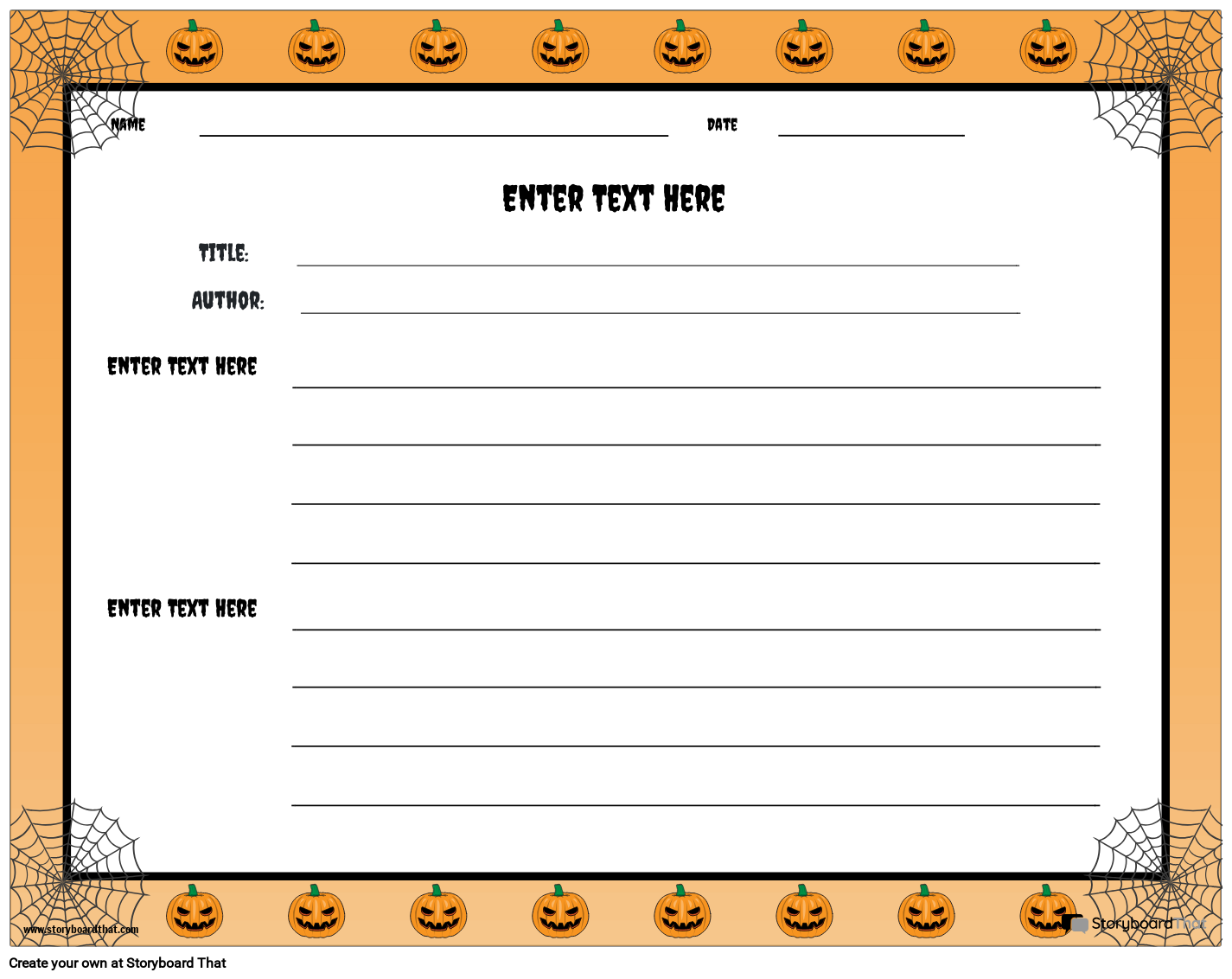 reading-response-halloween-storyboard-por-fi-examples