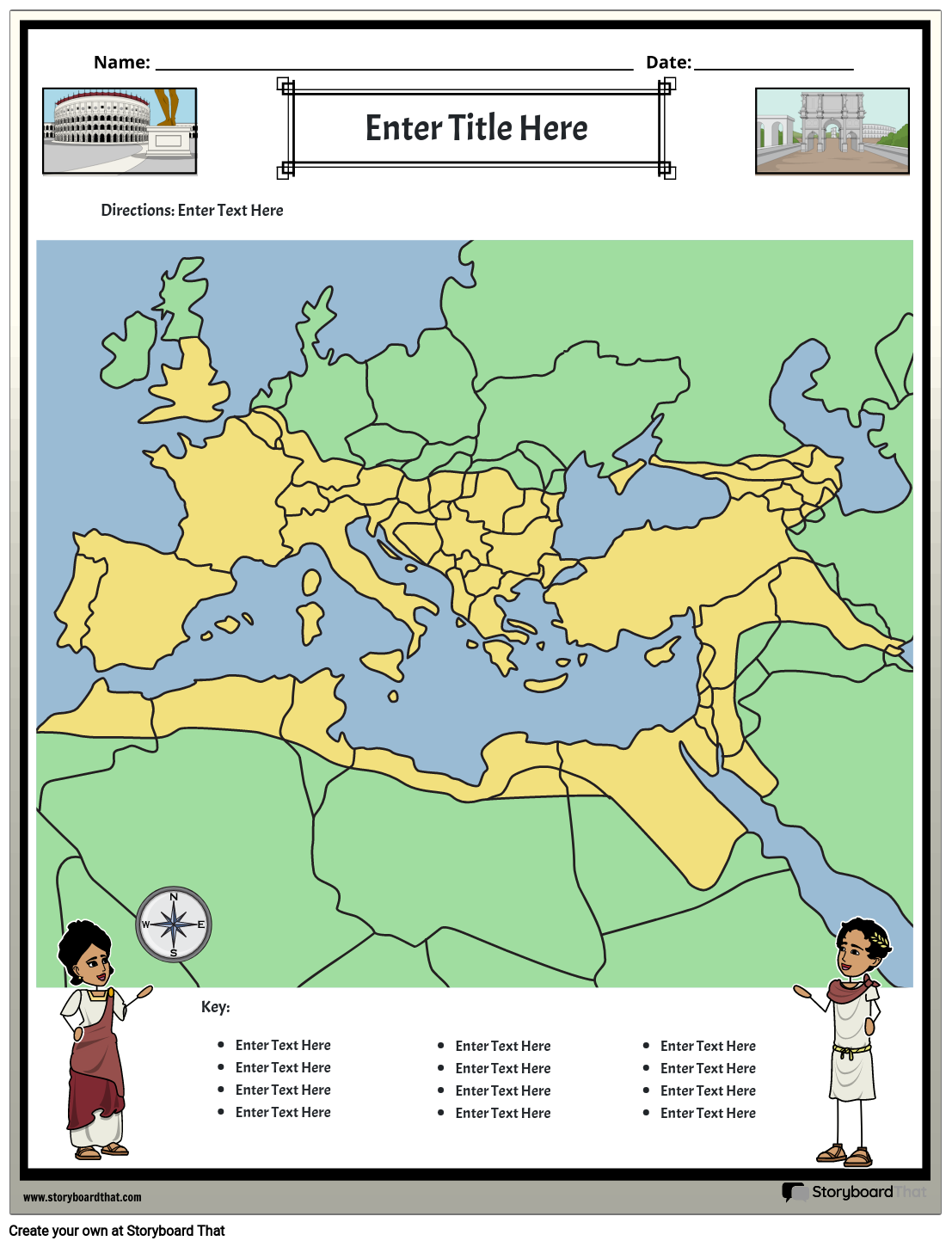 Rooman Valtakunnan Kartta Storyboard por fi-examples