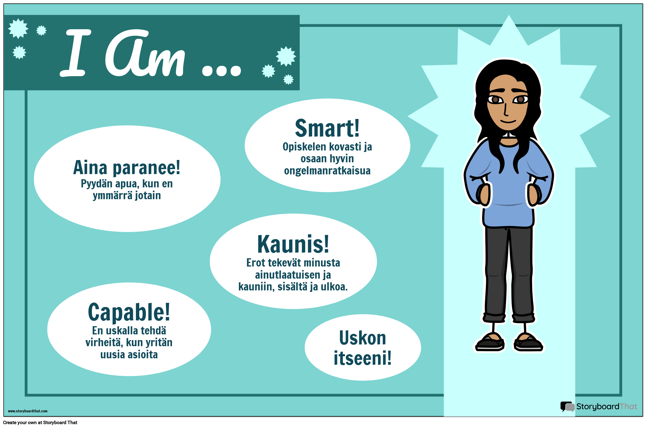 Self Esteem juliste Storyboard Por Fi examples