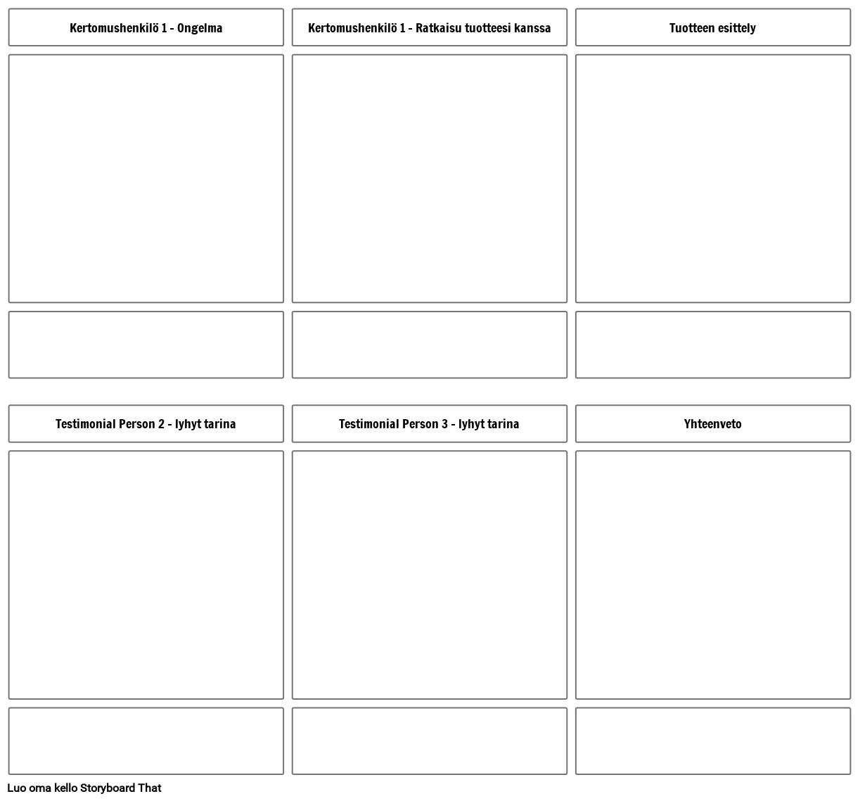 Suosittelu - Malli Storyboard Por Fi-examples