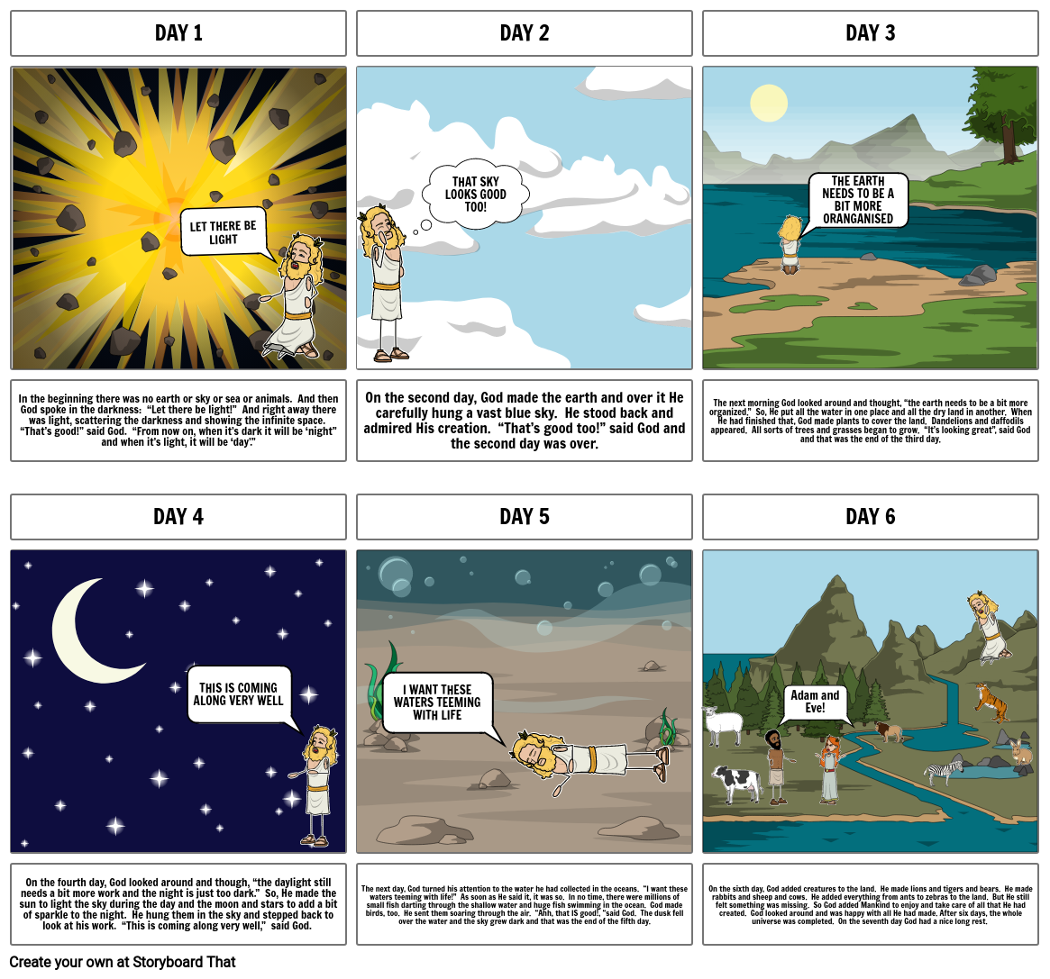 the-7-days-of-creation-storyboard-by-finbolton