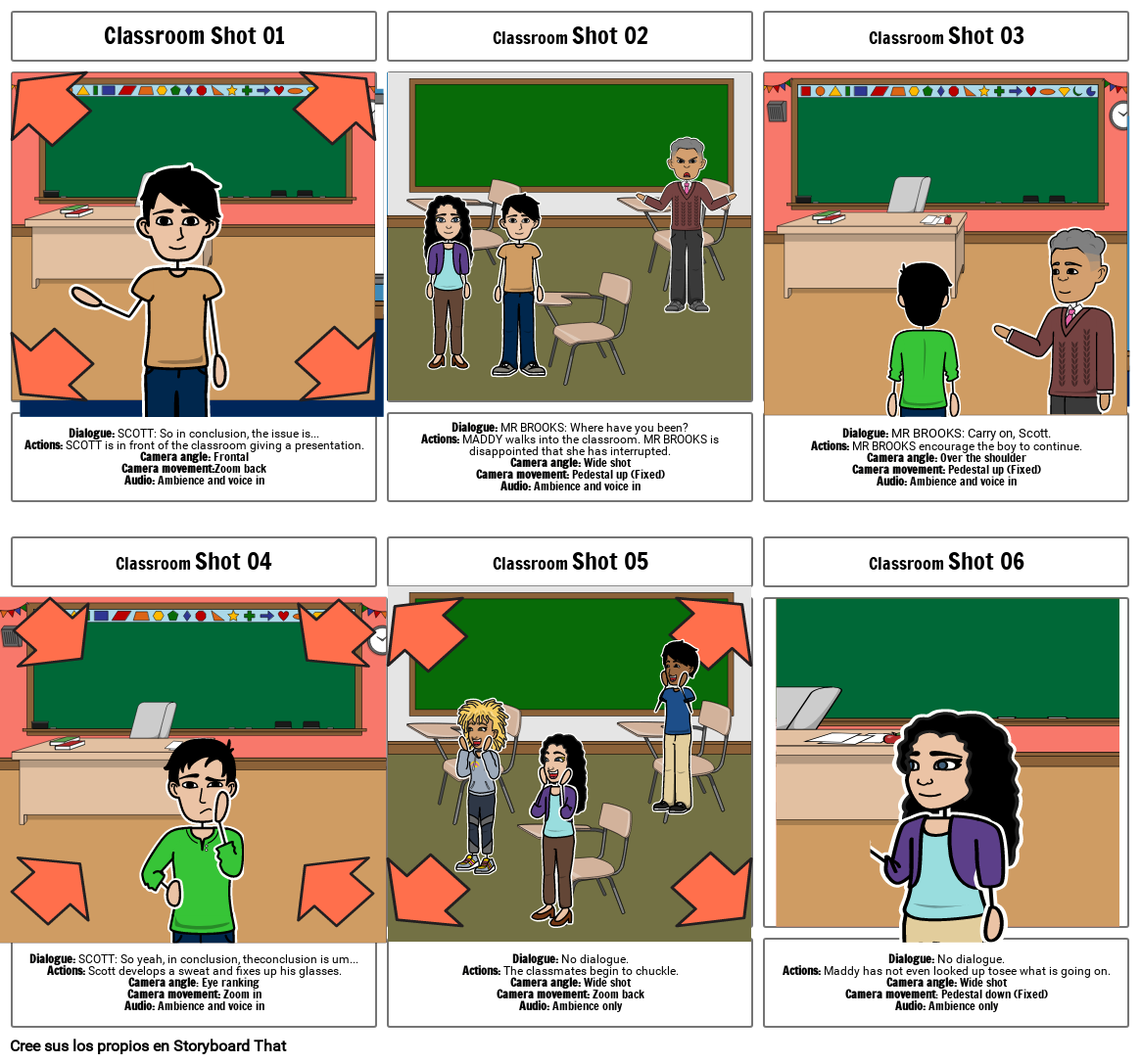 AP4-AA9-EV12 - STORYBOARD &quot;MY FIRST CRUSH, A PRODUCTION STORYBOARD&quot;