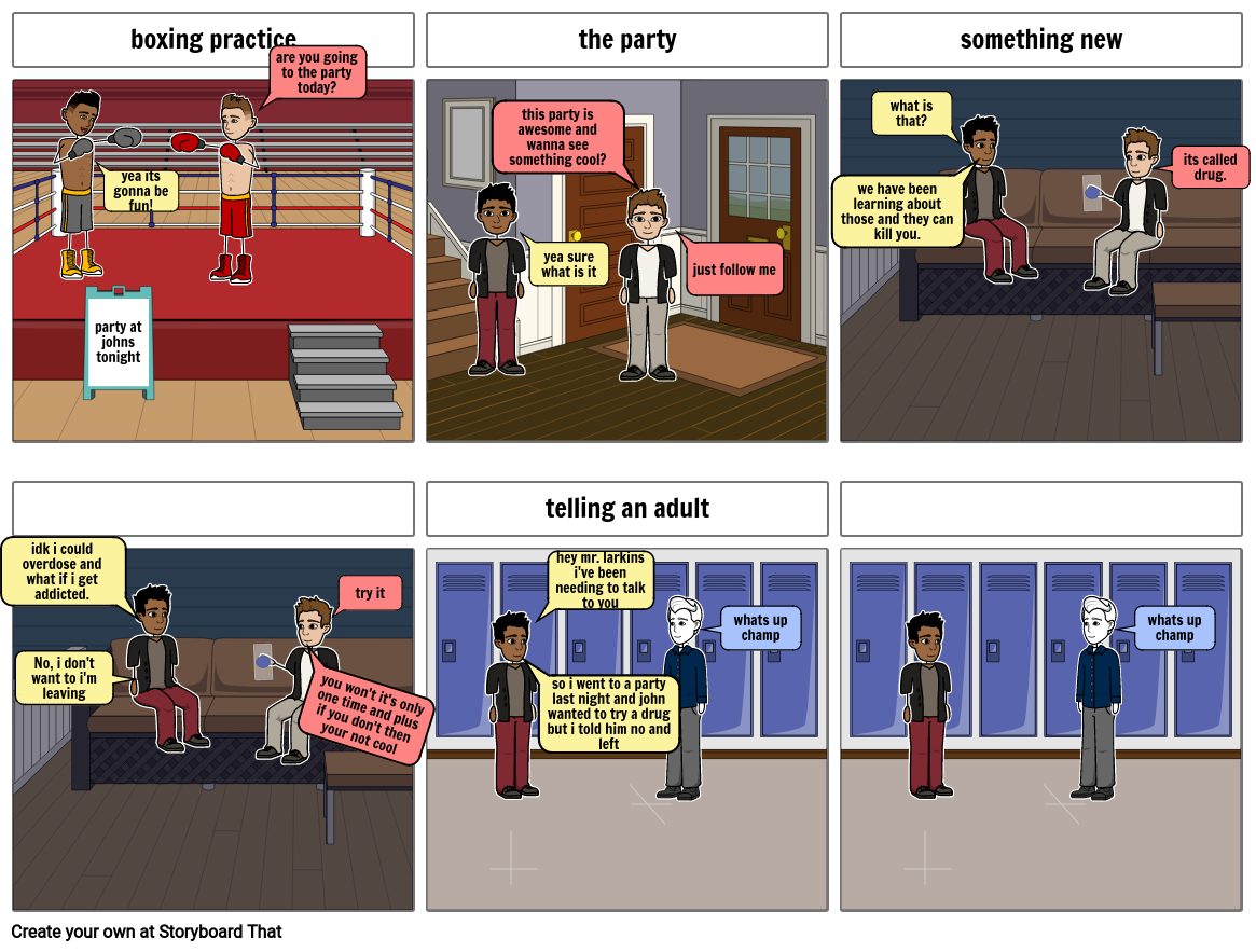 the party Storyboard by fnasca