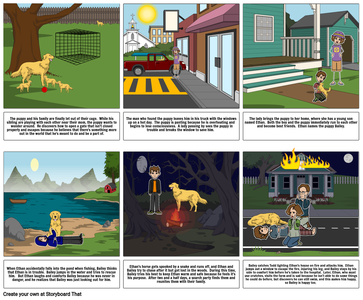Copy Bailey's Story Storyboard by food321
