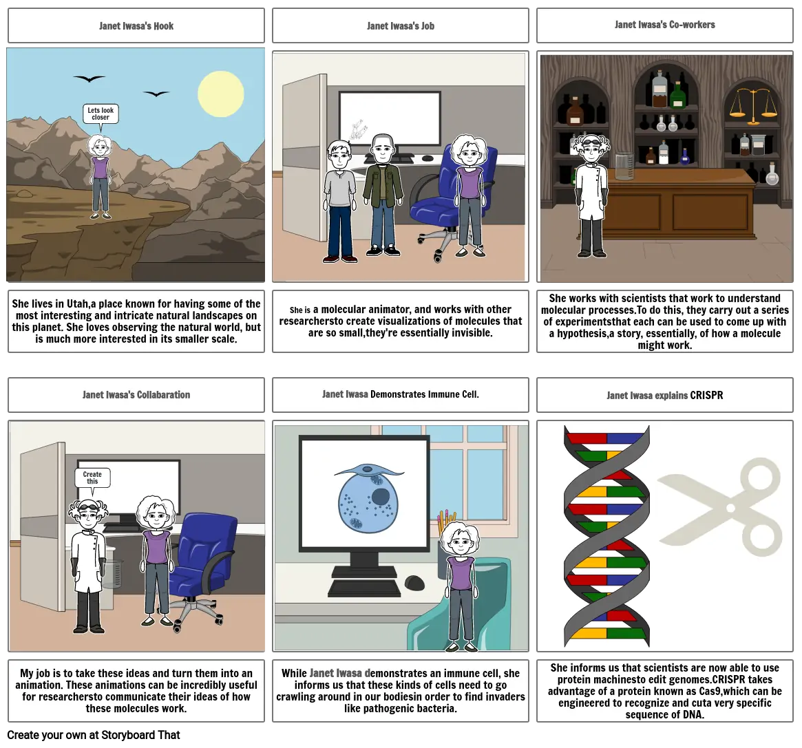 The wonders of the molecular world, animated Janet Iwasa