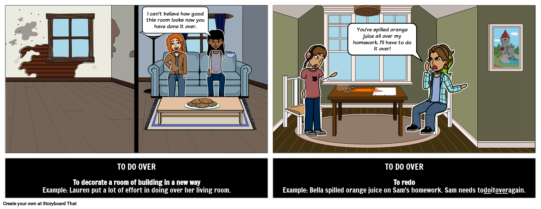 à Refaire Storyboard por fr-examples